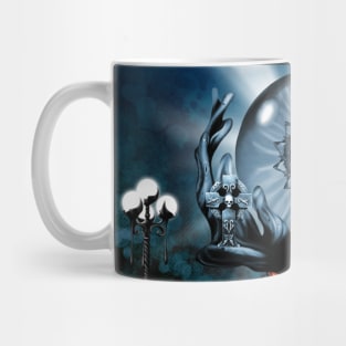 Awesome dark eye with skulls Mug